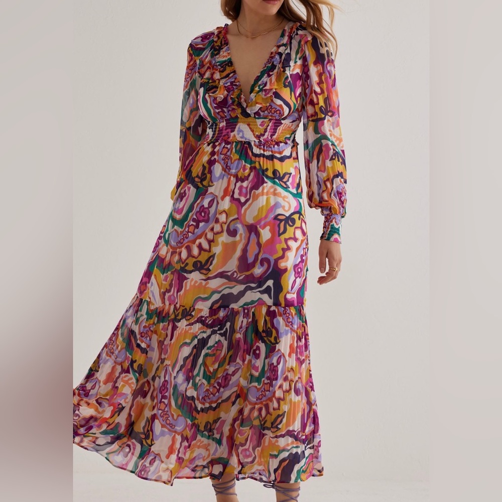 Anthropologie Multicolor Maxi Dress